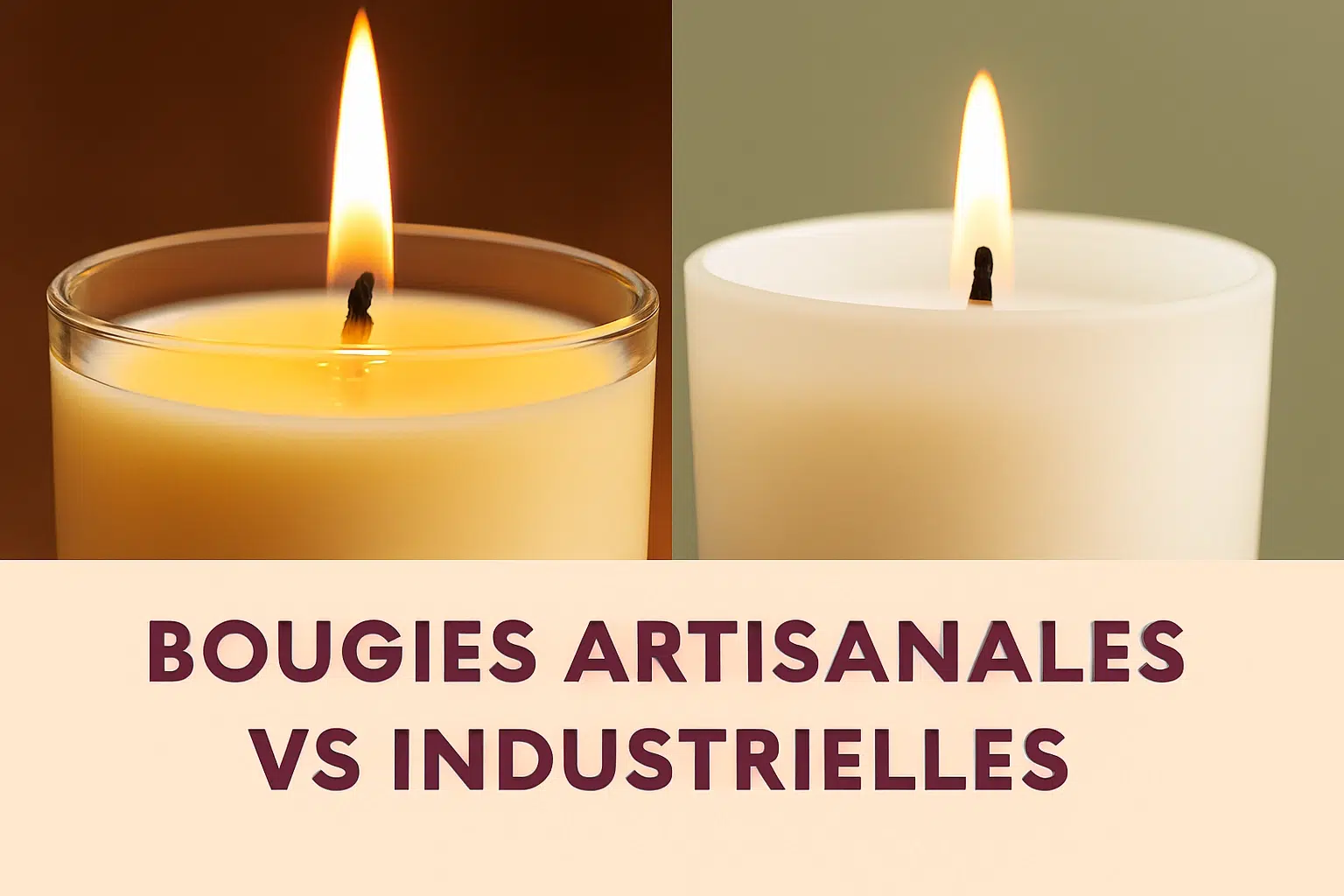 bougie artisanales industrielles